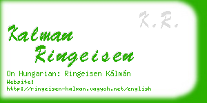 kalman ringeisen business card